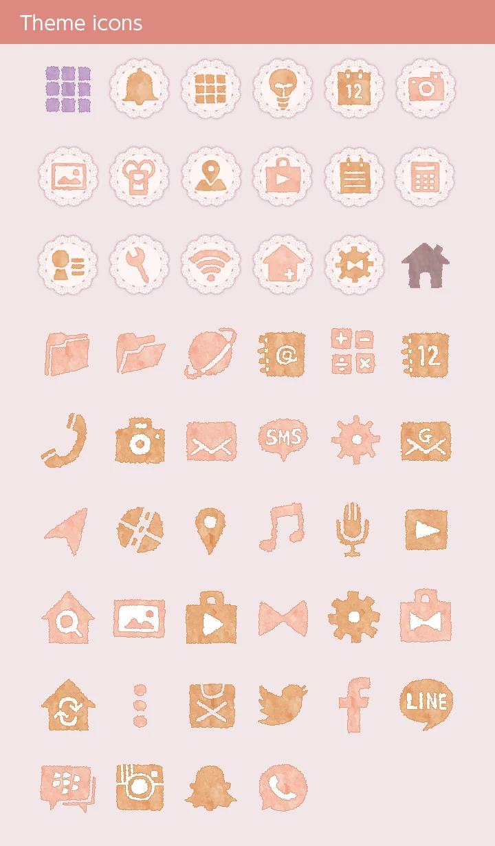 Parisian Macaroons Theme +HOME screenshot